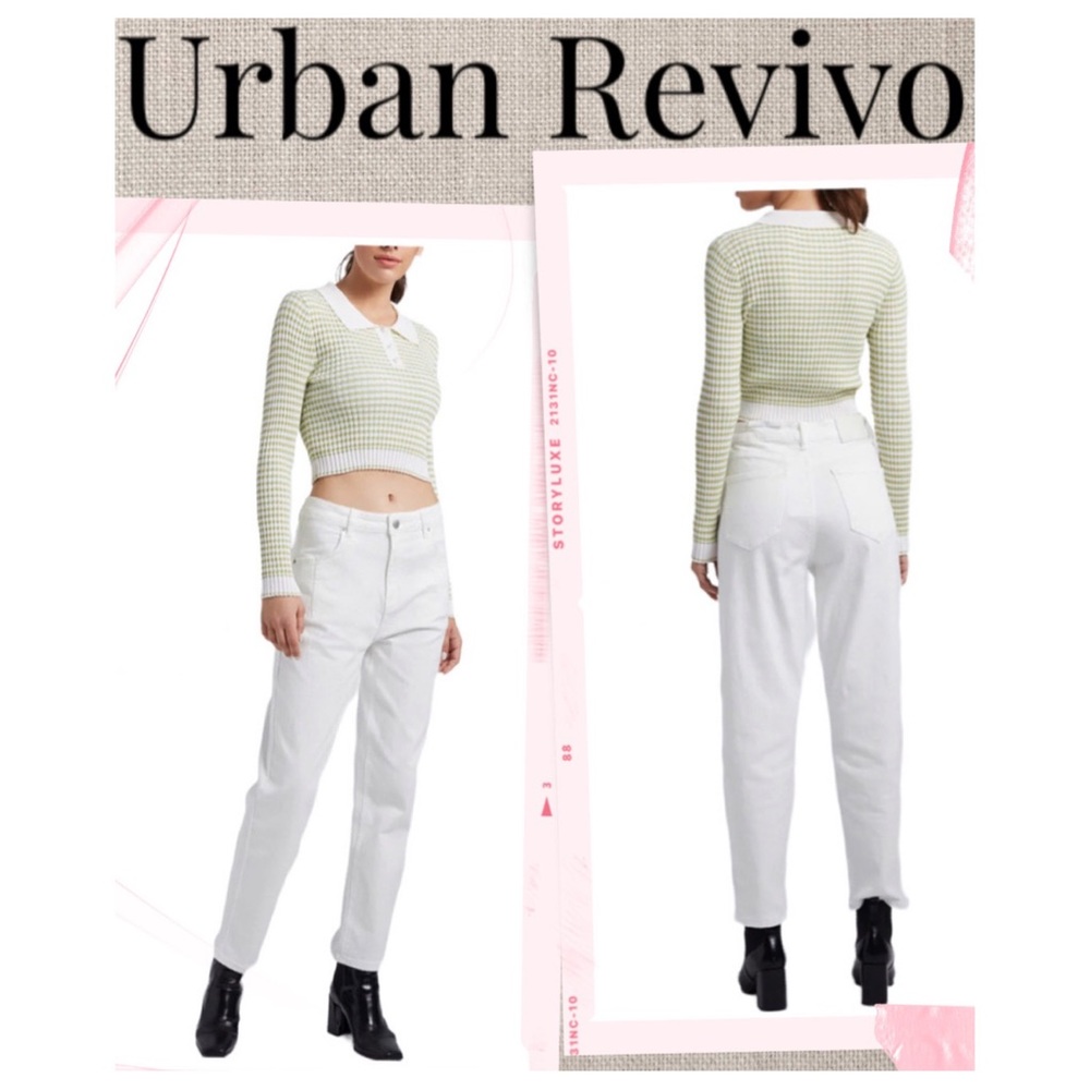 NEW Urban Revivo Polo Knit Sweater Knitted Polo Top NEW WITH TAGS Size 4